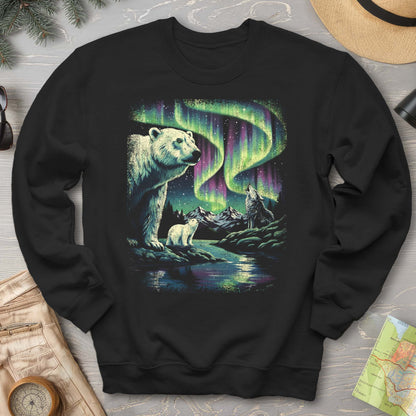 Northern Lights Polar Bears Sweatshirt