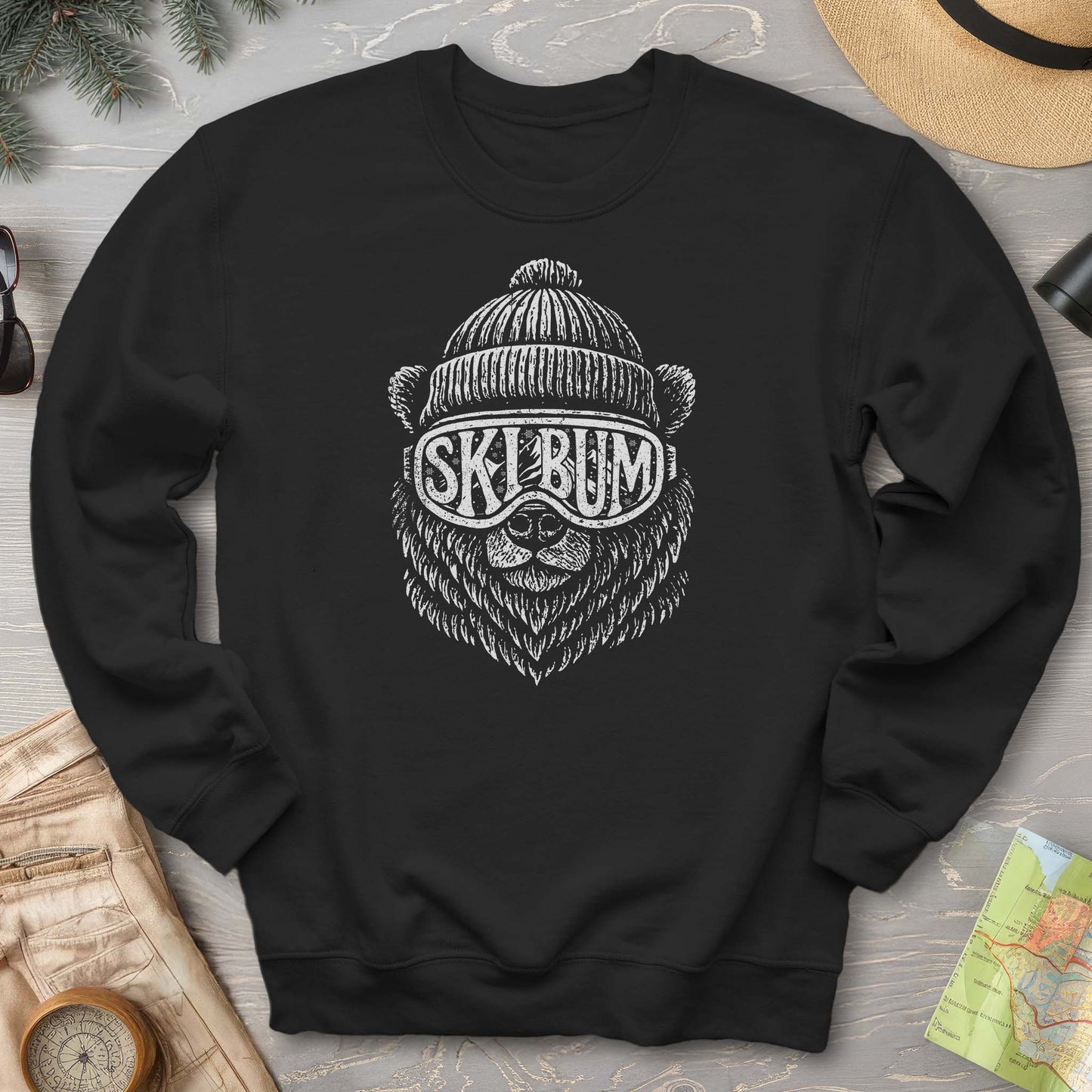 Ski Bum Bear Sweatshirt
