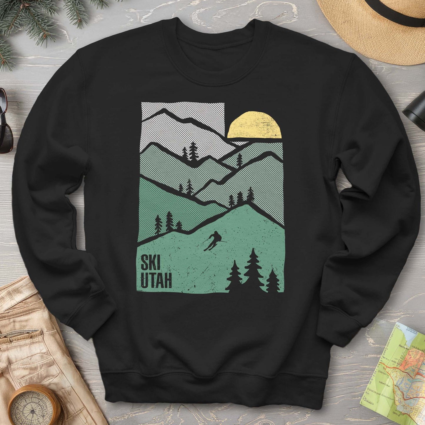 Ski Utah Mountains Sweatshirt