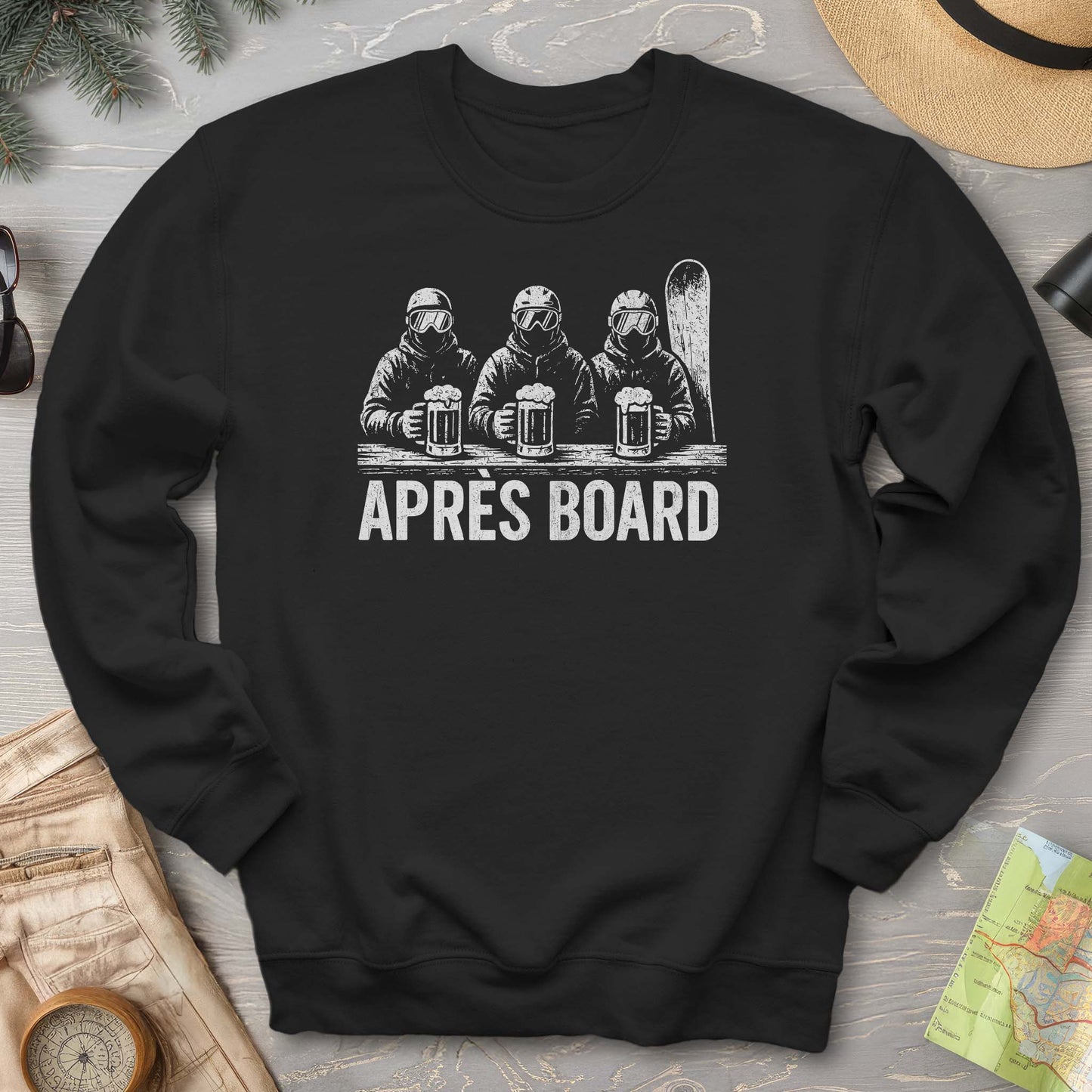 "Apres Board" Snowboard Sweatshirt