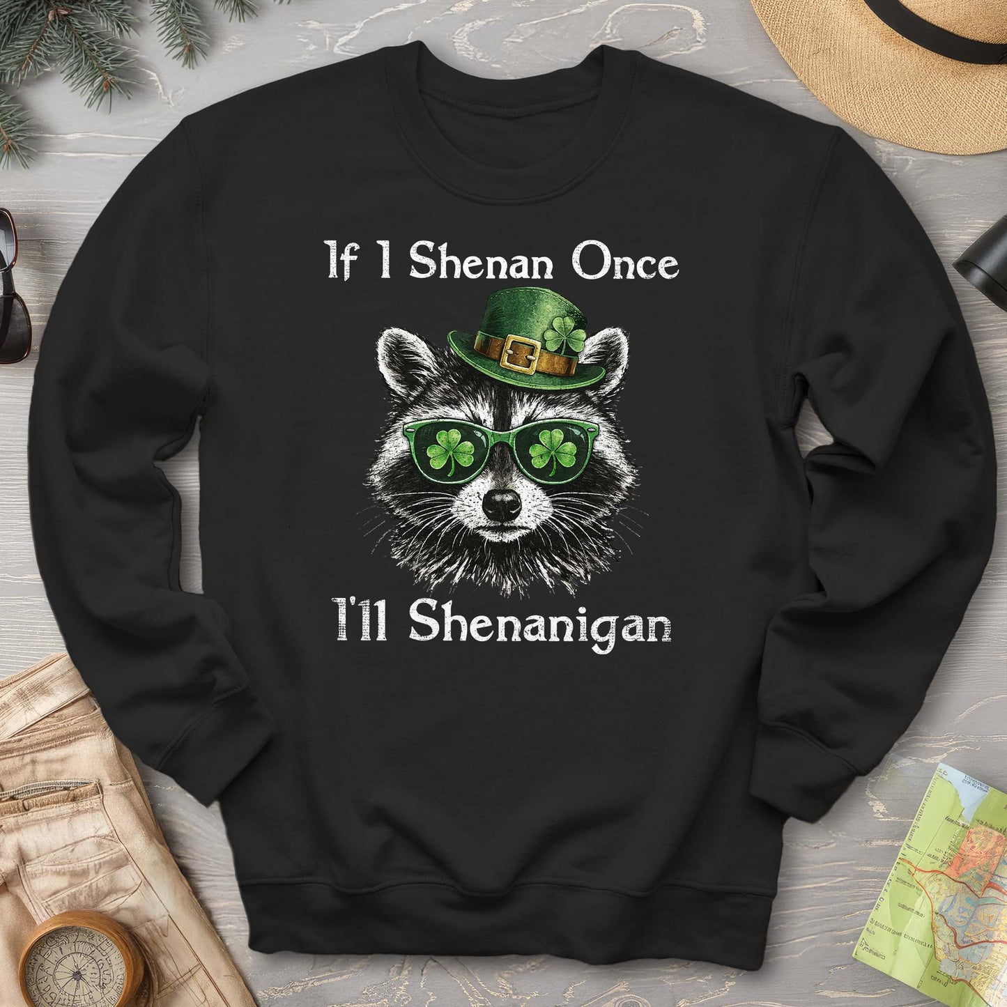 Shenanigans Raccoon Sweatshirt
