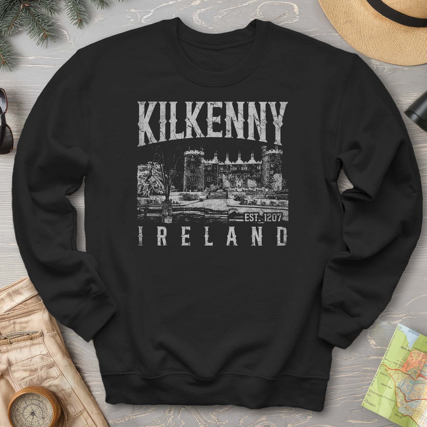 Kilkenny Ireland Vintage Print Sweatshirt