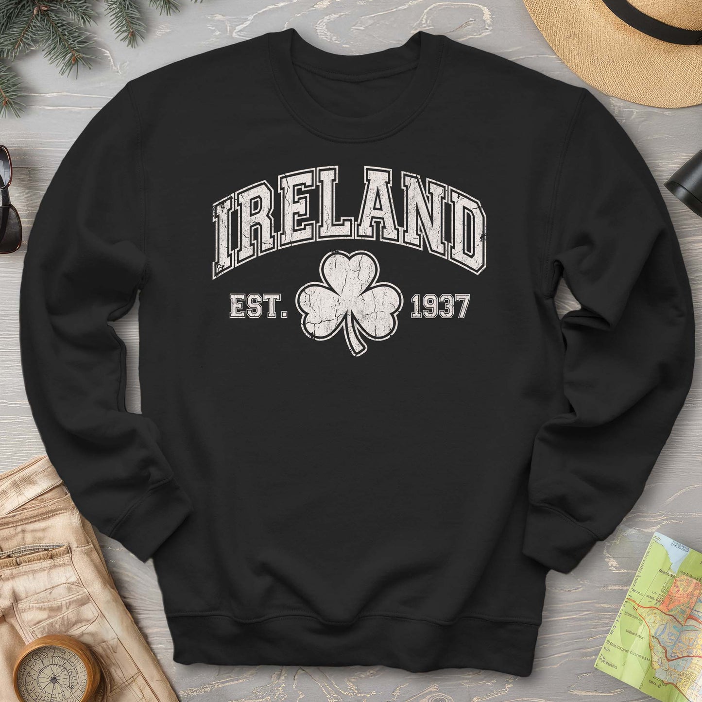 Ireland Vintage Varsity Sweatshirt