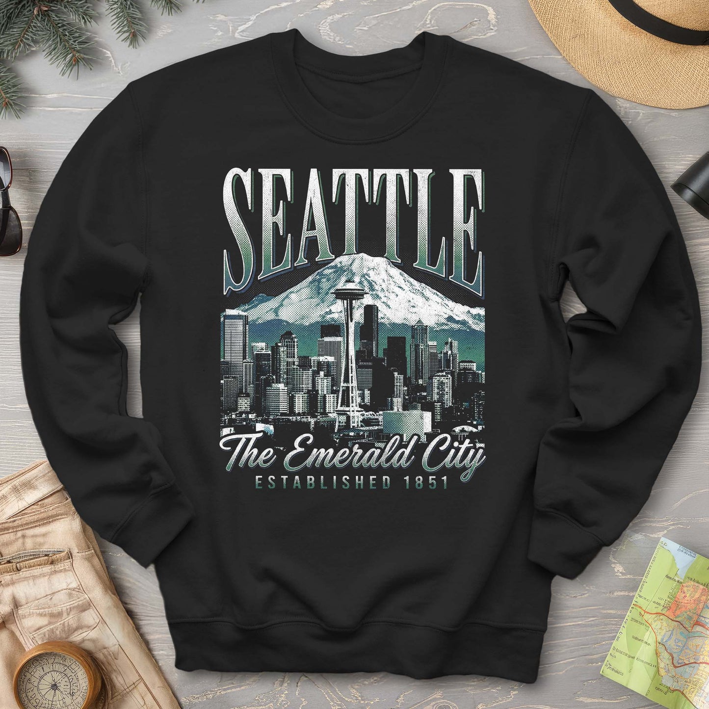 Seattle 90's Halftone Sweatshirt
