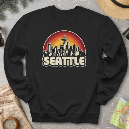 Seattle Retro Sunset Sweatshirt