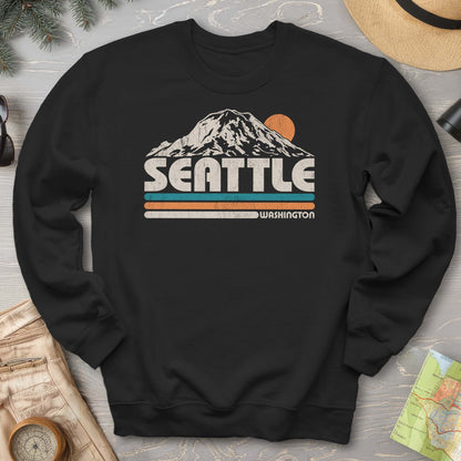 Seattle Retro Stripe Sweatshirt
