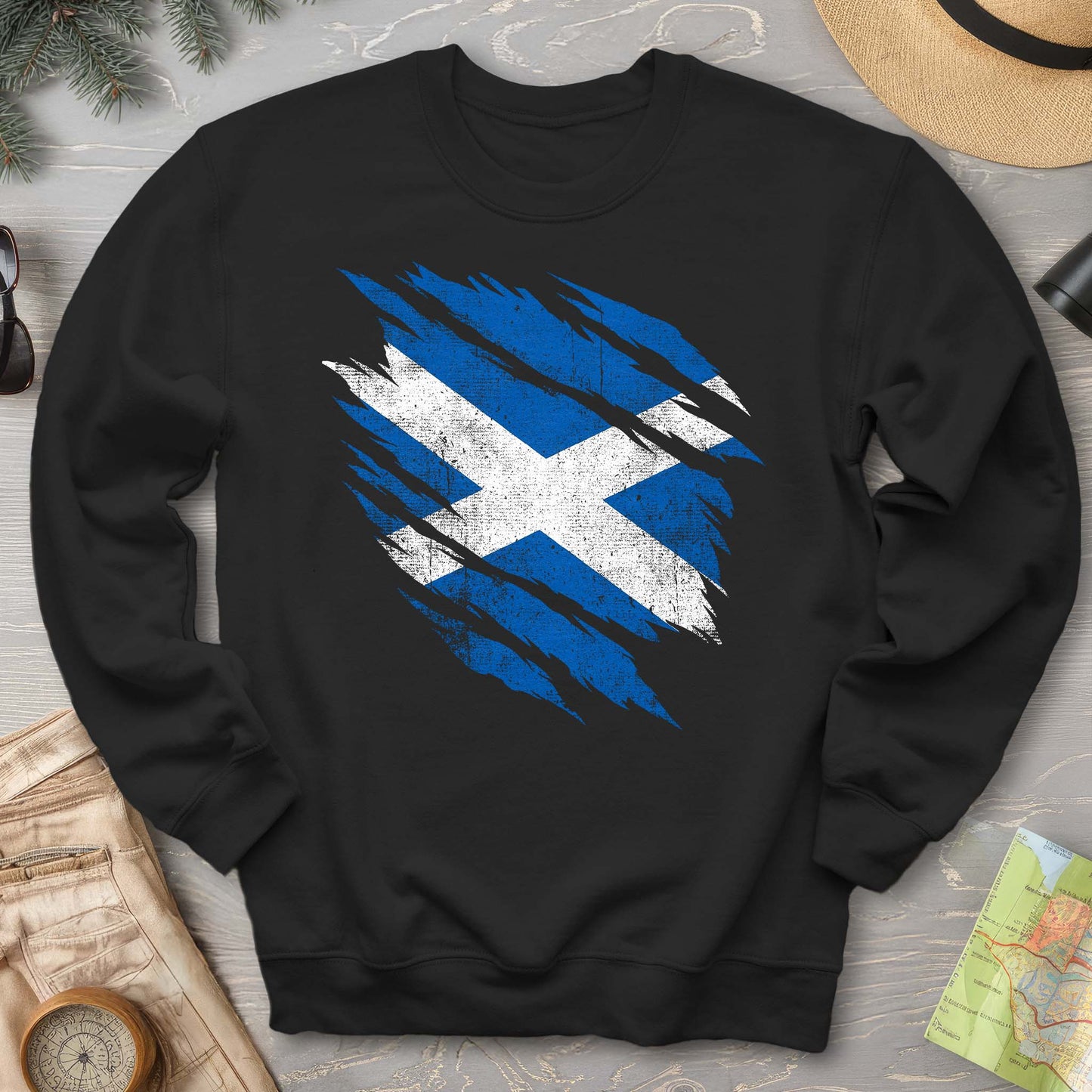 Scotland Weathered Flag Sweatshirt