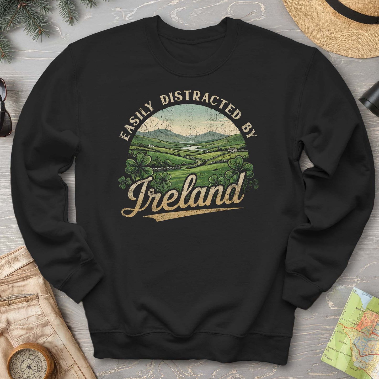 Distracted By Ireland Sweatshirt