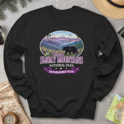 Smoky Mountains Retro Bear Sweatshirt