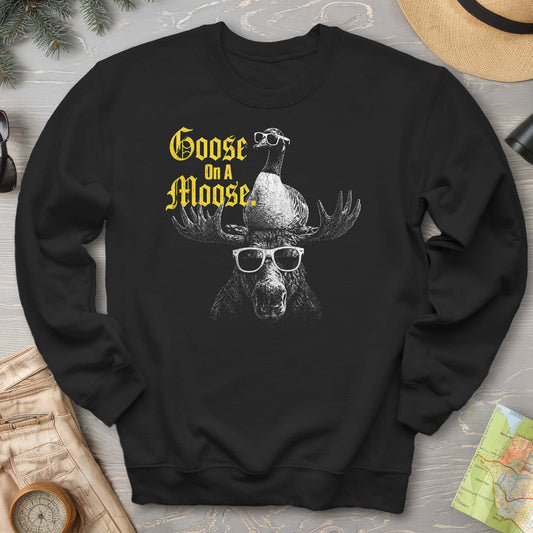 Goose On A Moose Halftone Sweatshirt
