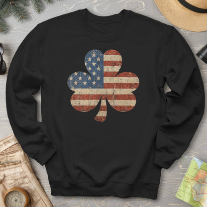 Vintage Flag Shamrock Sweatshirt