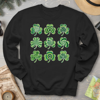 Tie-Dye Shamrocks Sweatshirt