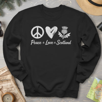 Peace Love Scotland Sweatshirt