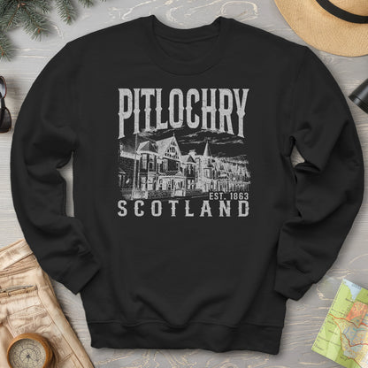 Pitlochry Scotland Sketch Sweatshirt