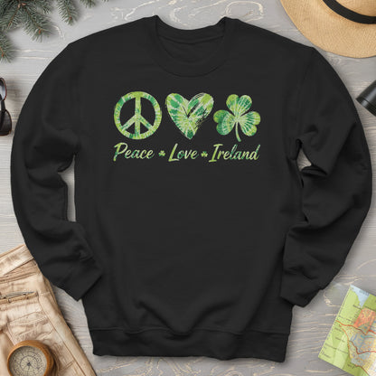 Peace Love Ireland Tie-Dye Sweatshirt