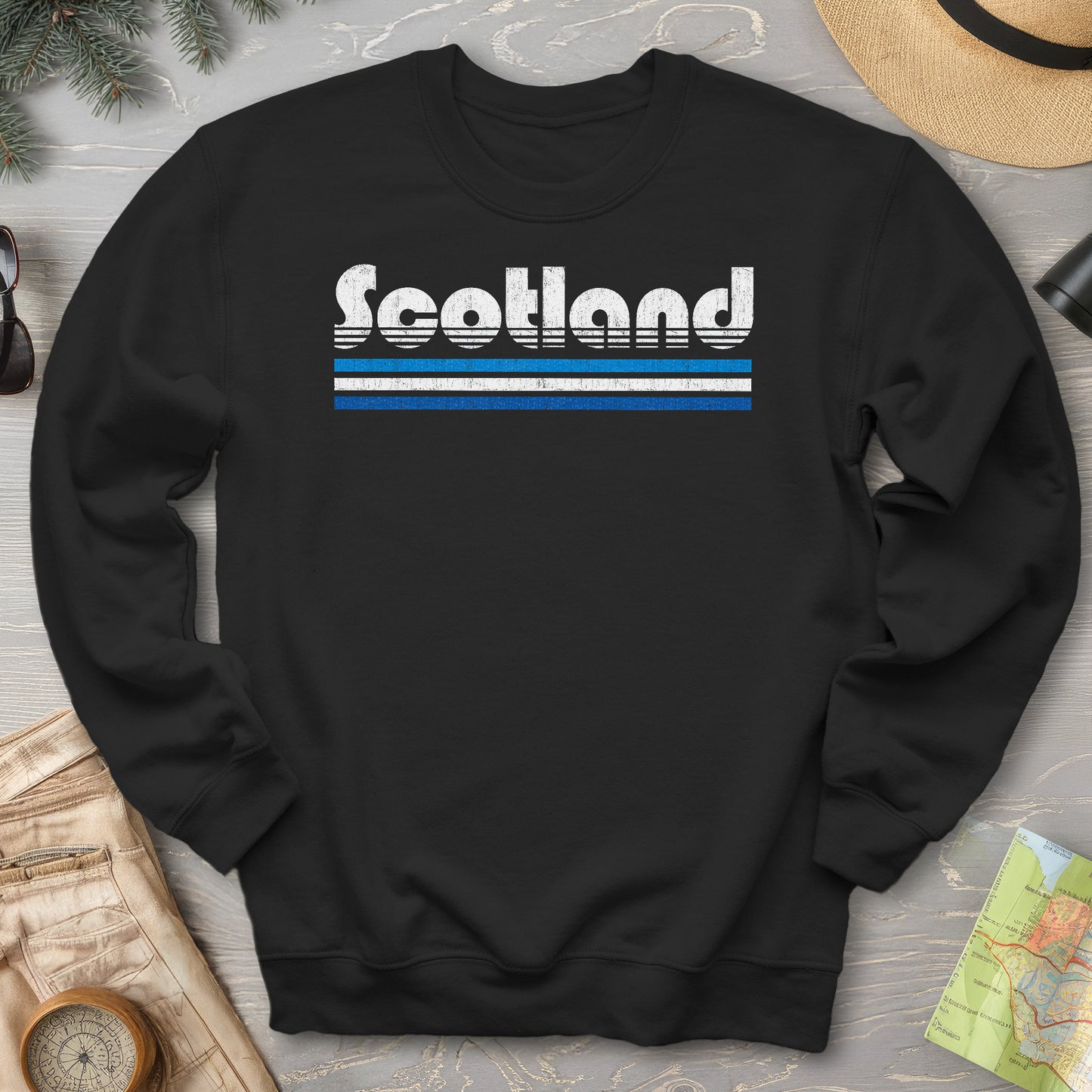 Scotland Retro Stripe Sweatshirt