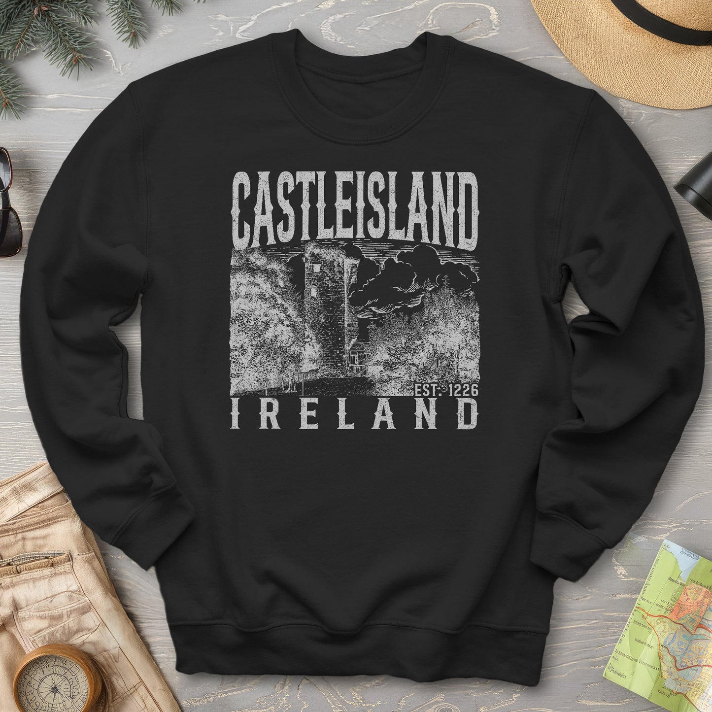 Castleisland Ireland Sketch Sweatshirt
