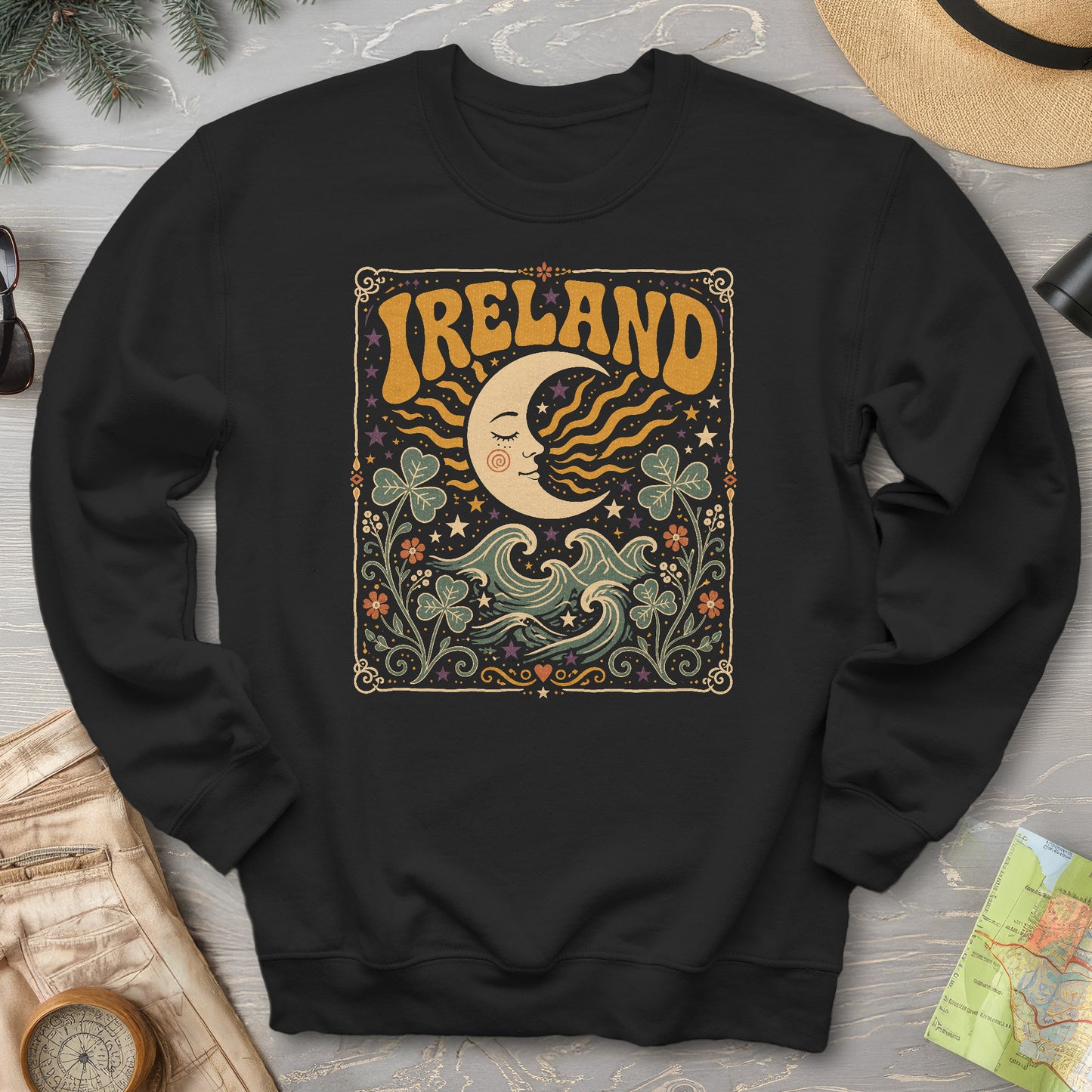 Ireland Bohemian Waves Sweatshirt