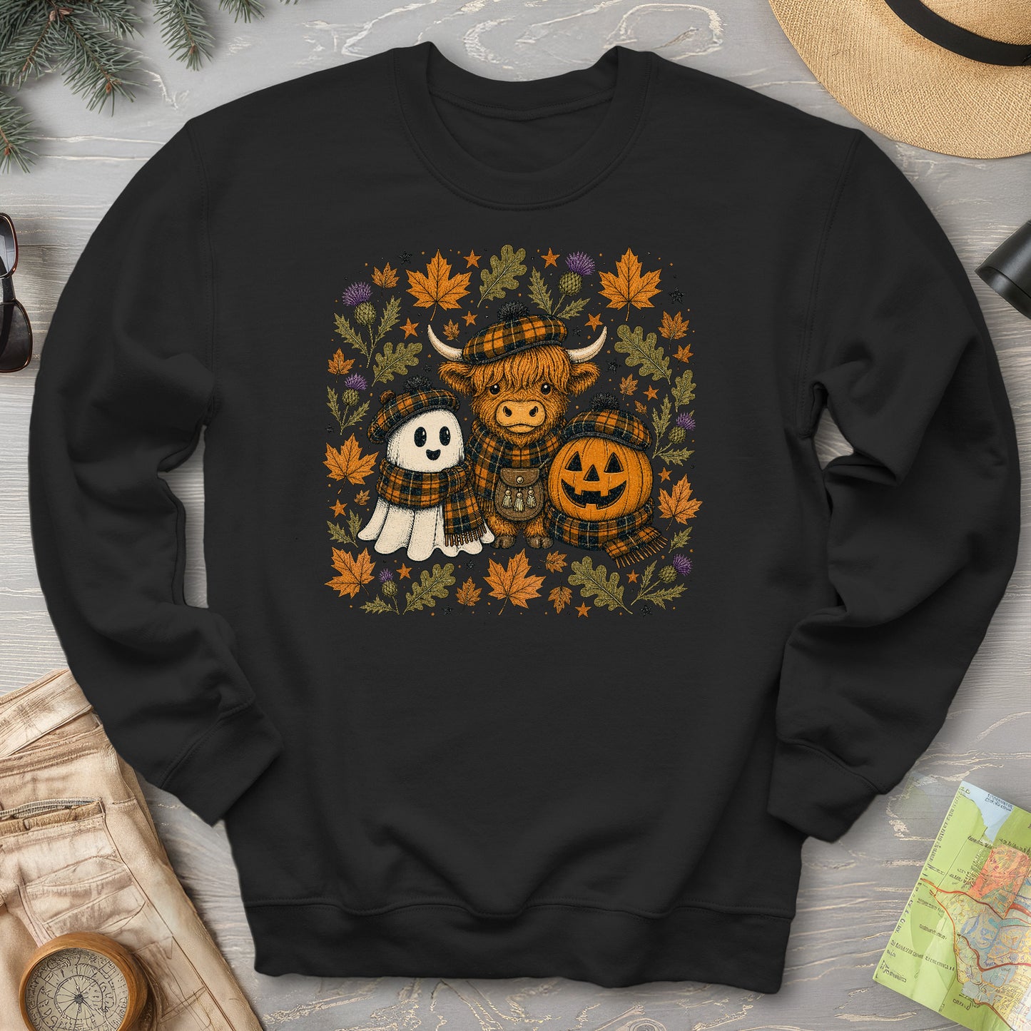 Autumn Plaid Trio Sweatshirt