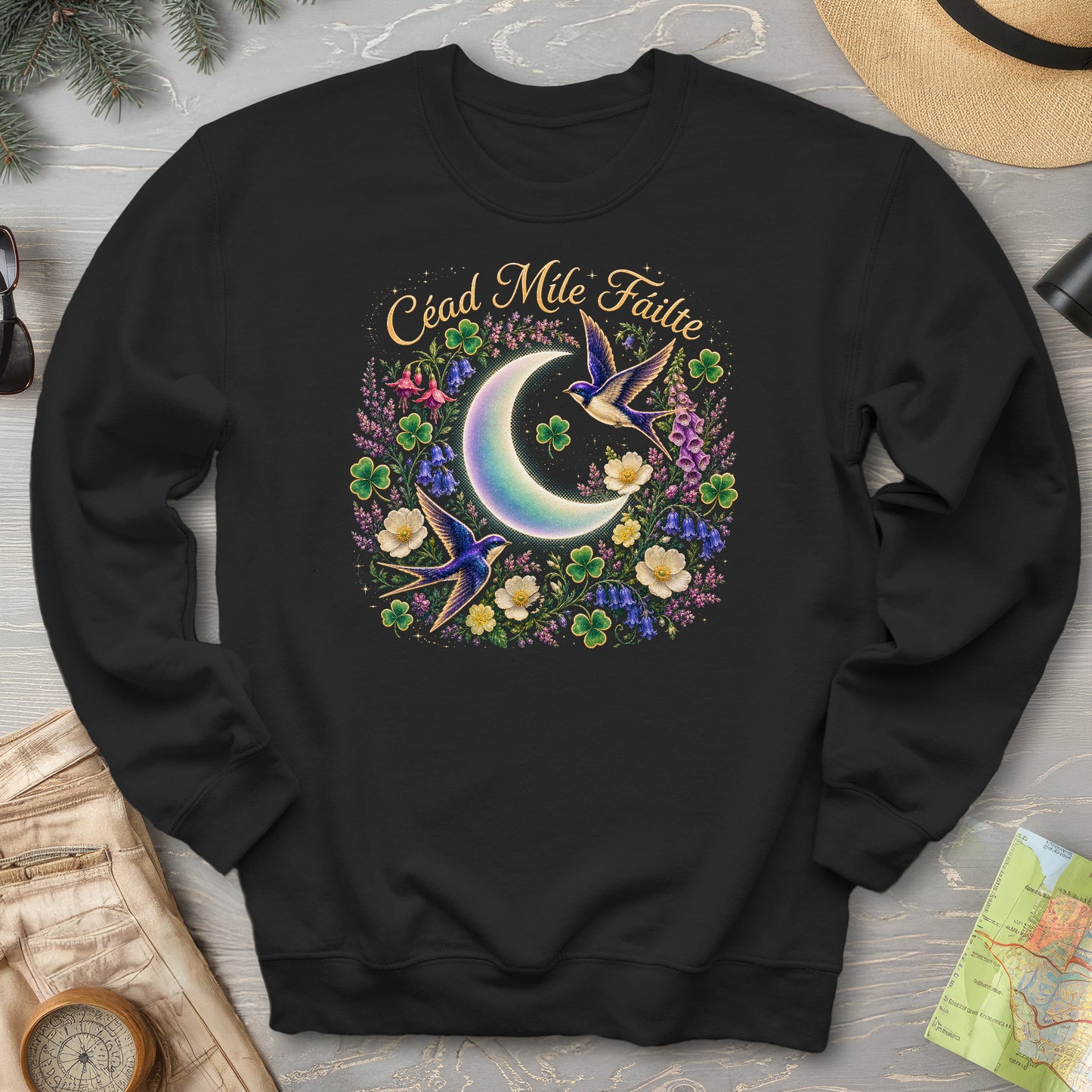 Céad Míle Fáilte Moon Sweatshirt