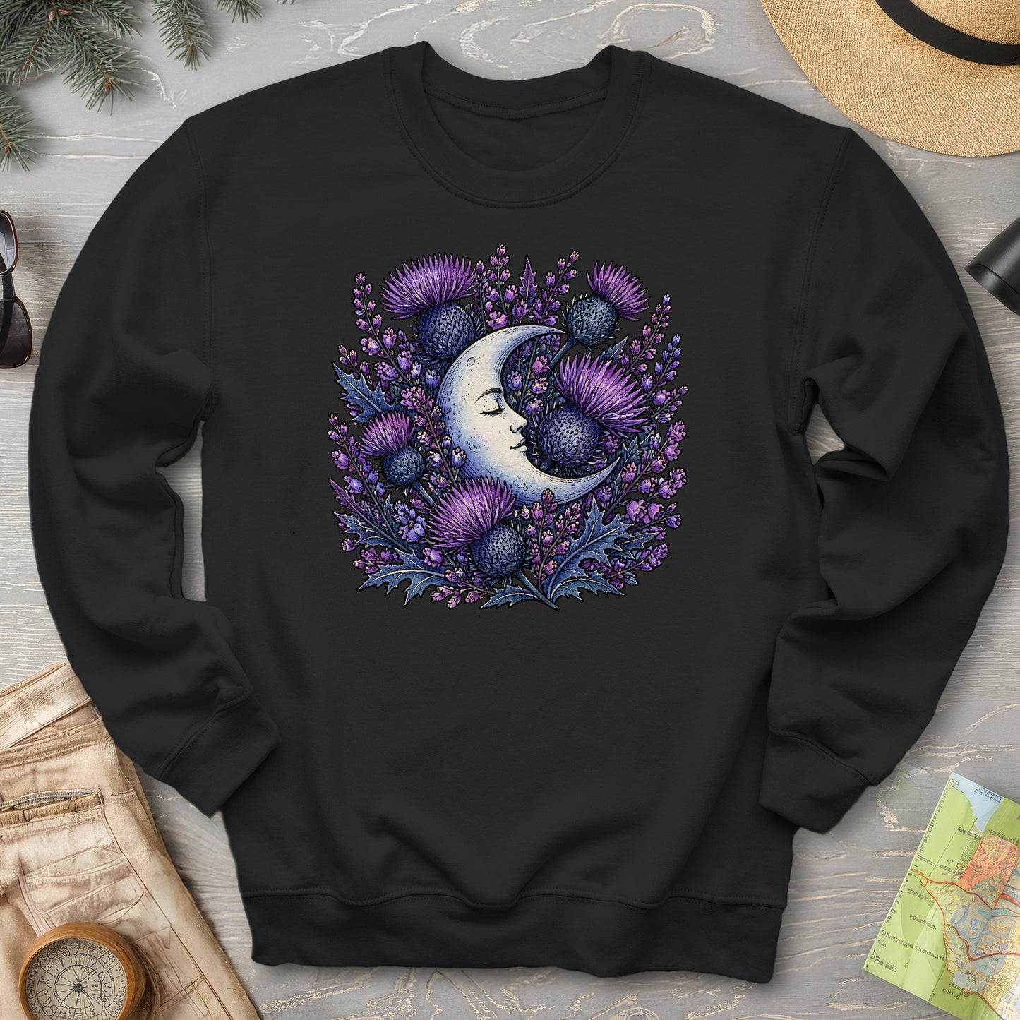 Botanical Moon Thistle Sweatshirt