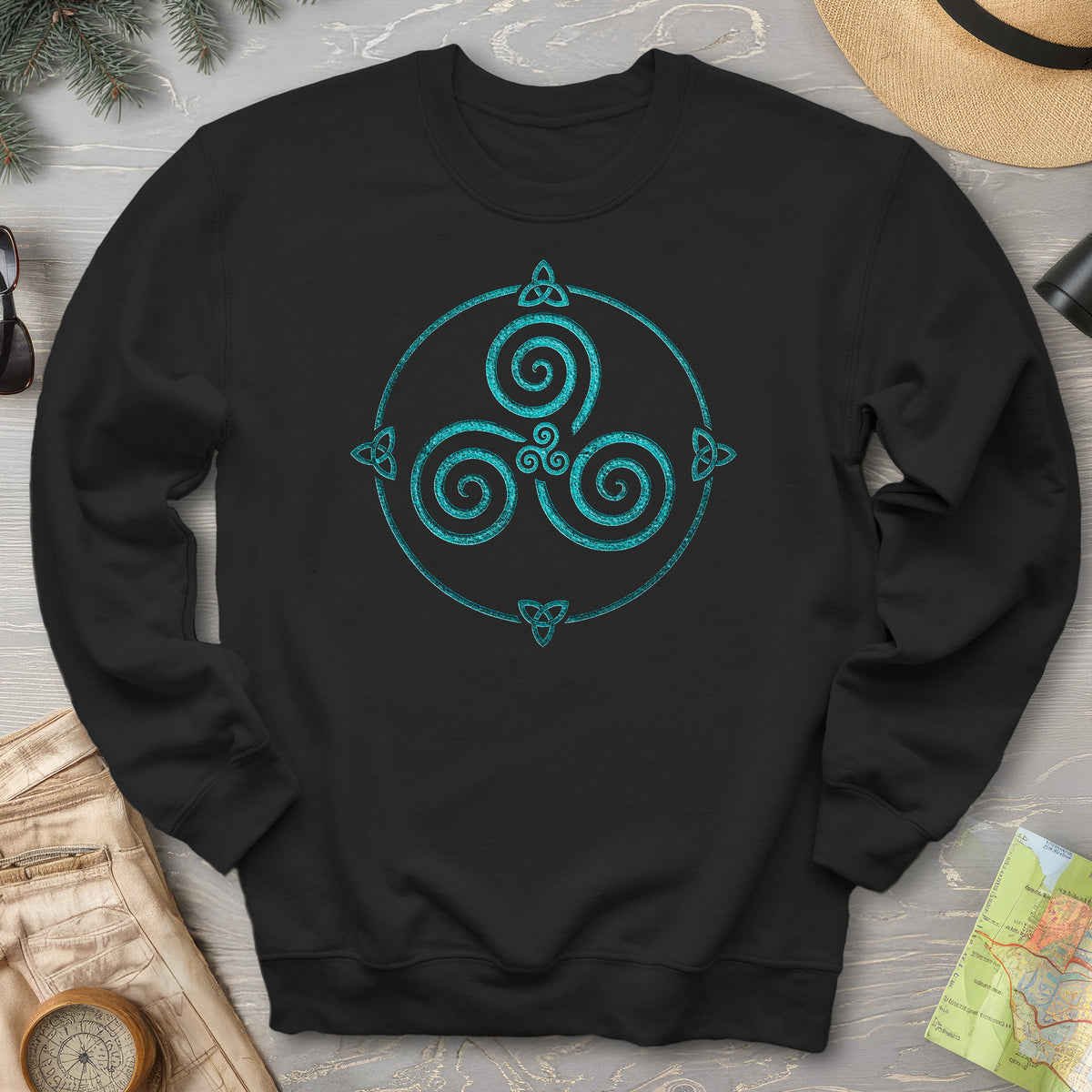 Celtic Triskele Spiral Sweatshirt