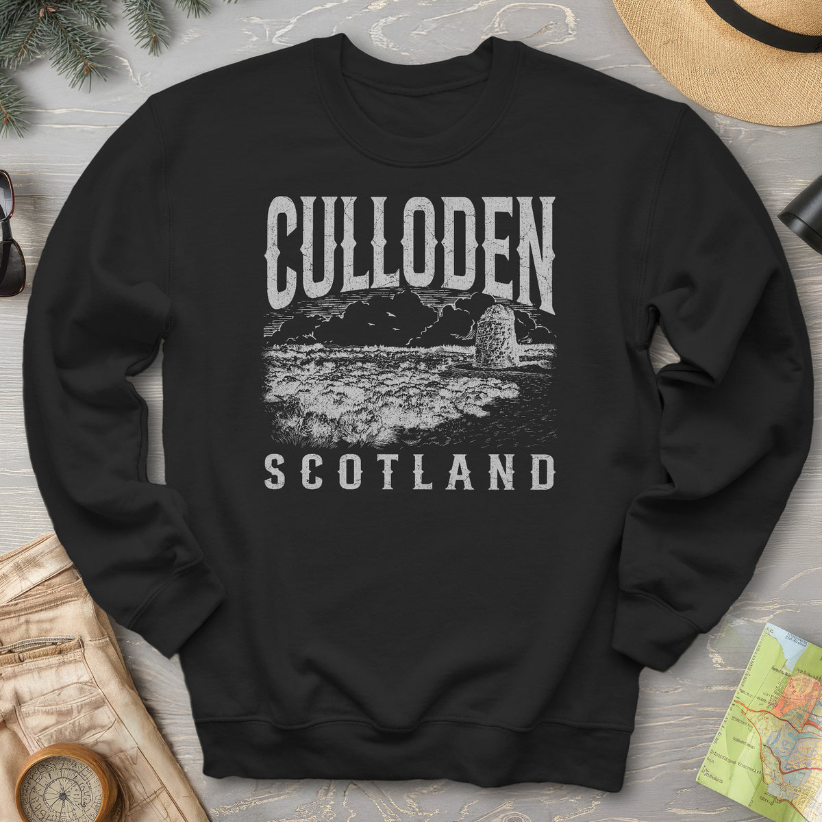 Culloden Scotland Sketch Sweatshirt