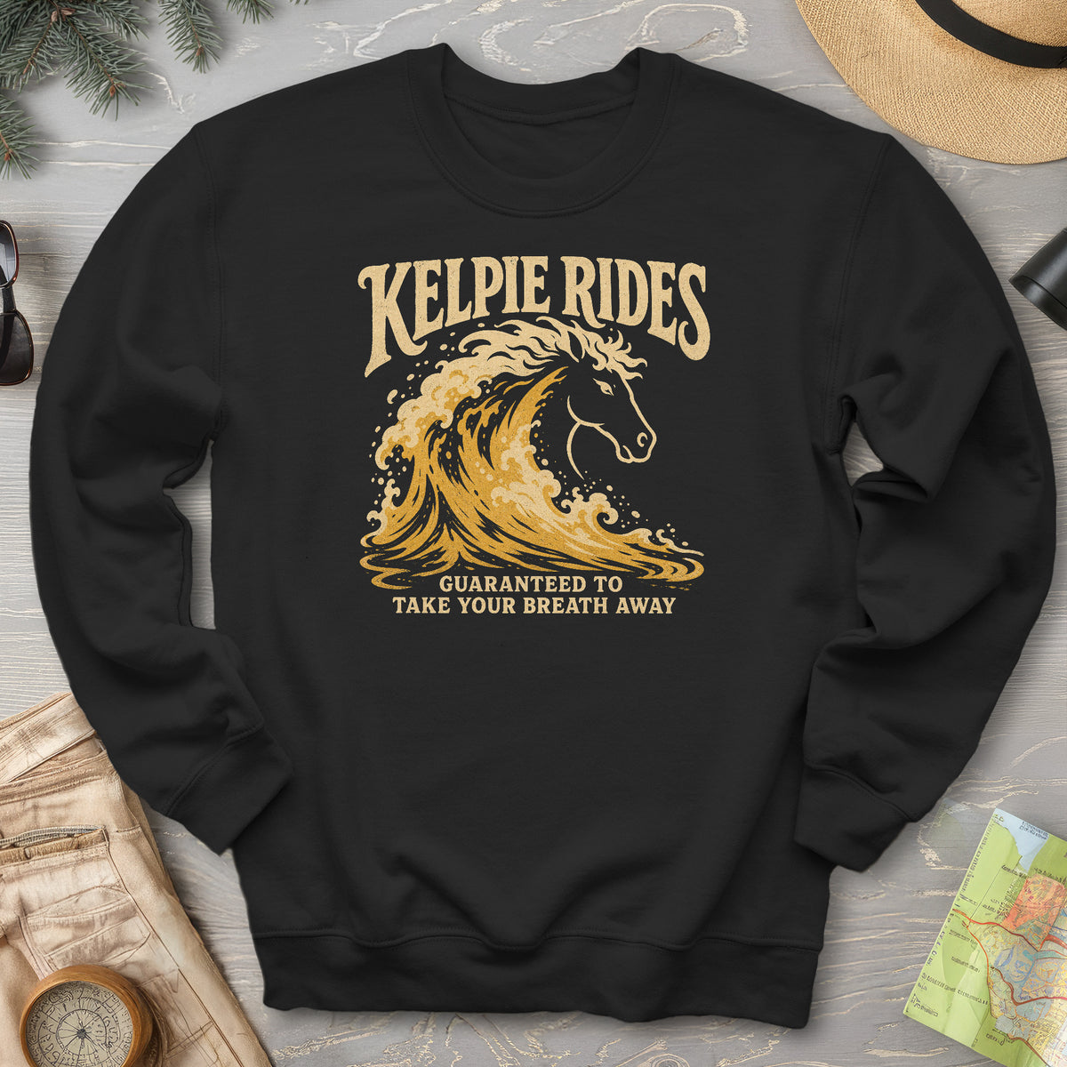 Kelpie Rides Retro Sweatshirt