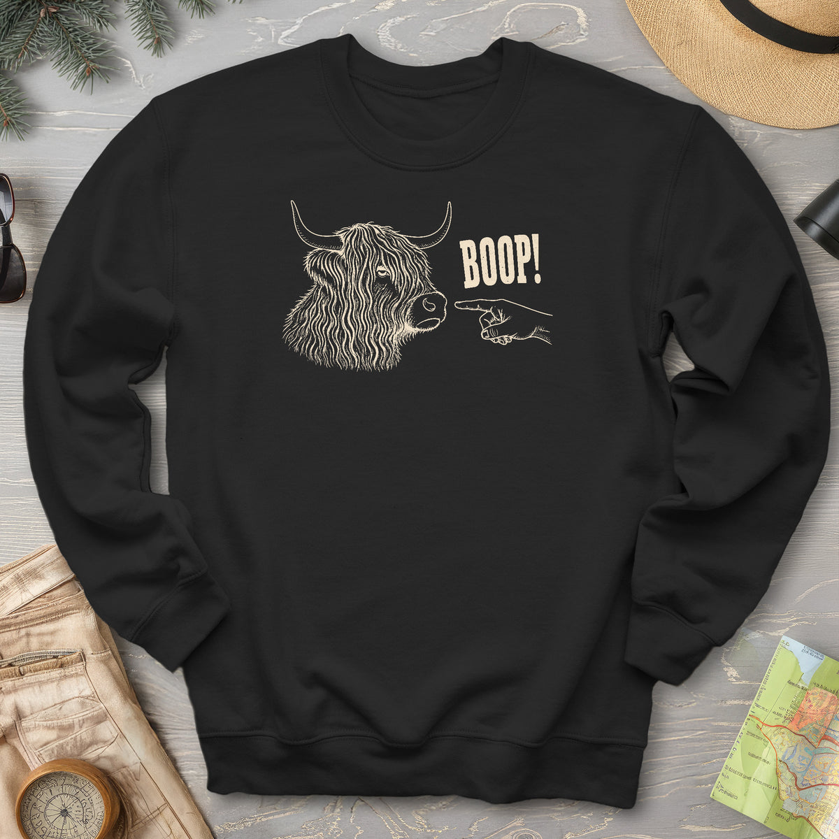 Boop Highland Coo Sweatshirt