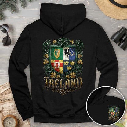Irish Gothic Arms Front/Back Print Hoodie