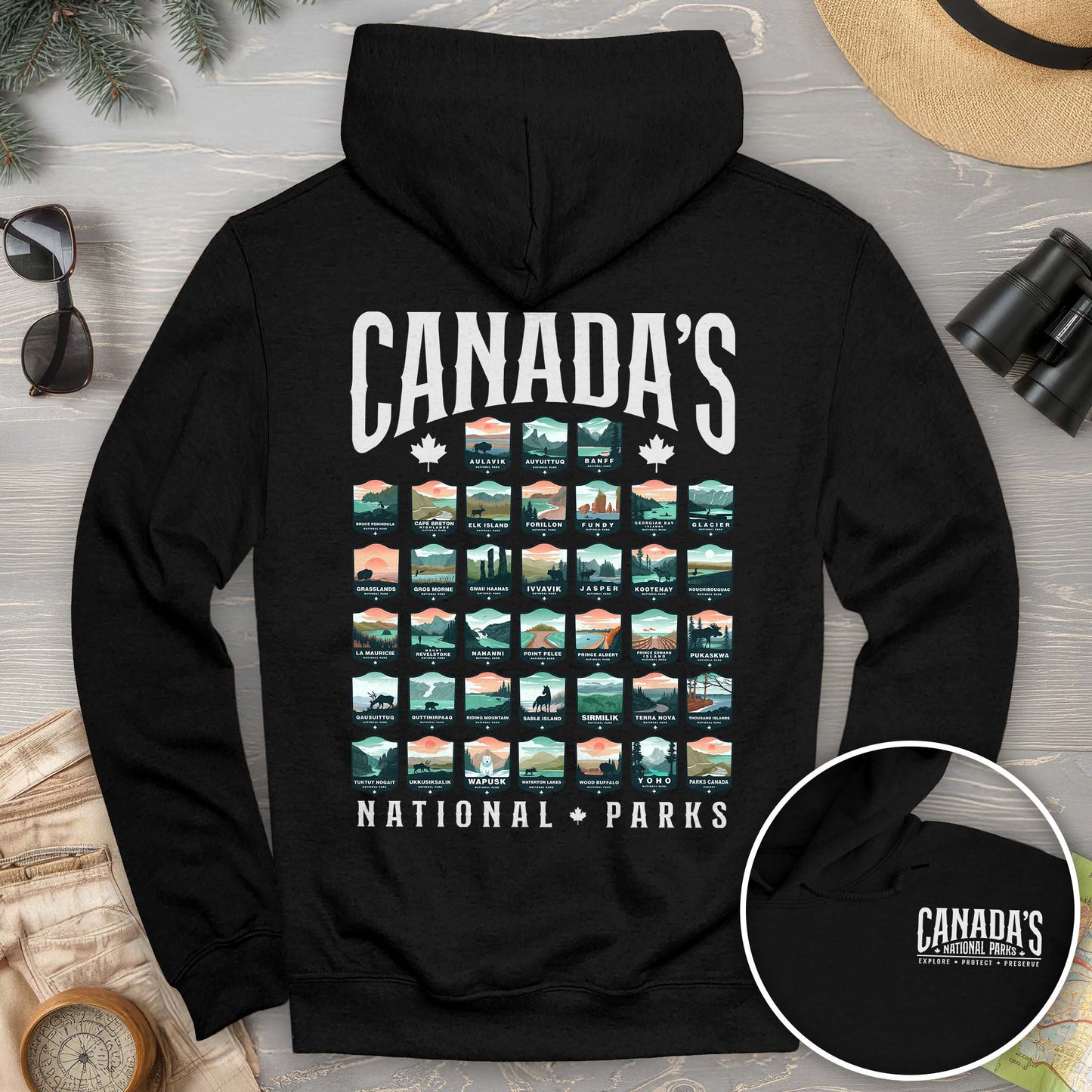 Canada's National Parks "Badges" Hoodie