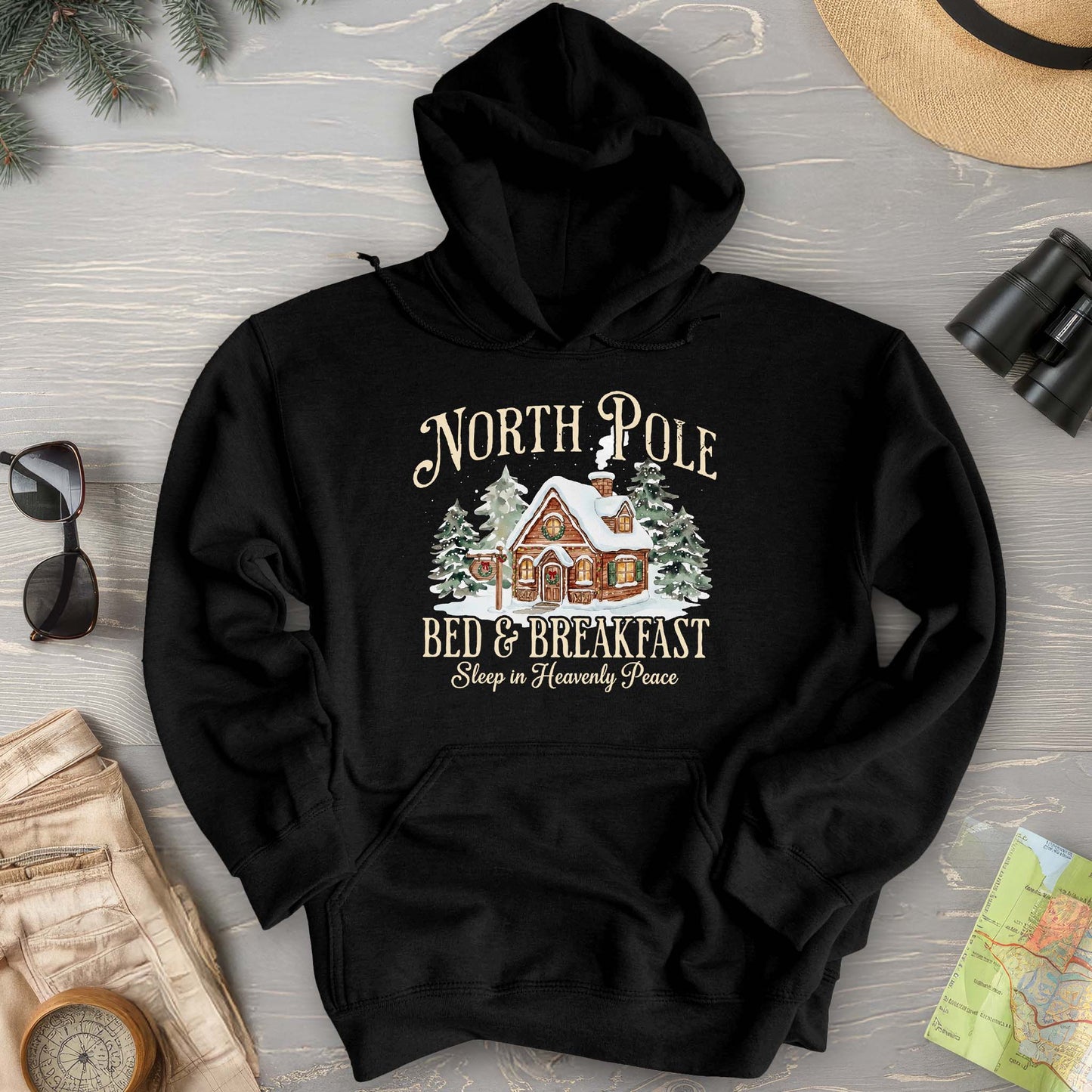 North Pole Bed and Breakfast "Heavenly Peace" Hoodie