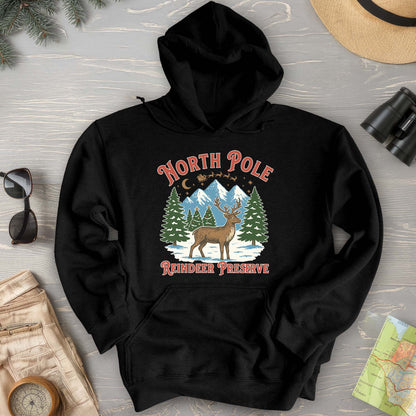North Pole Reindeer Preserve Hoodie