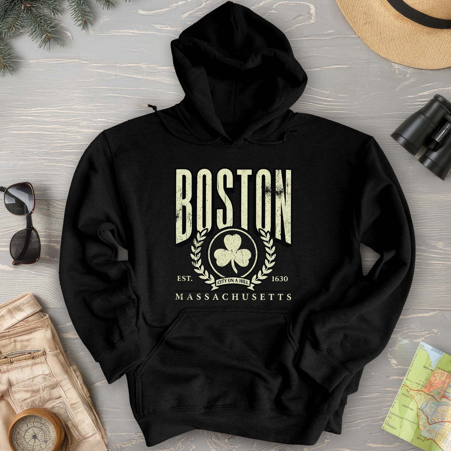 Boston Irish Laurel Hoodie
