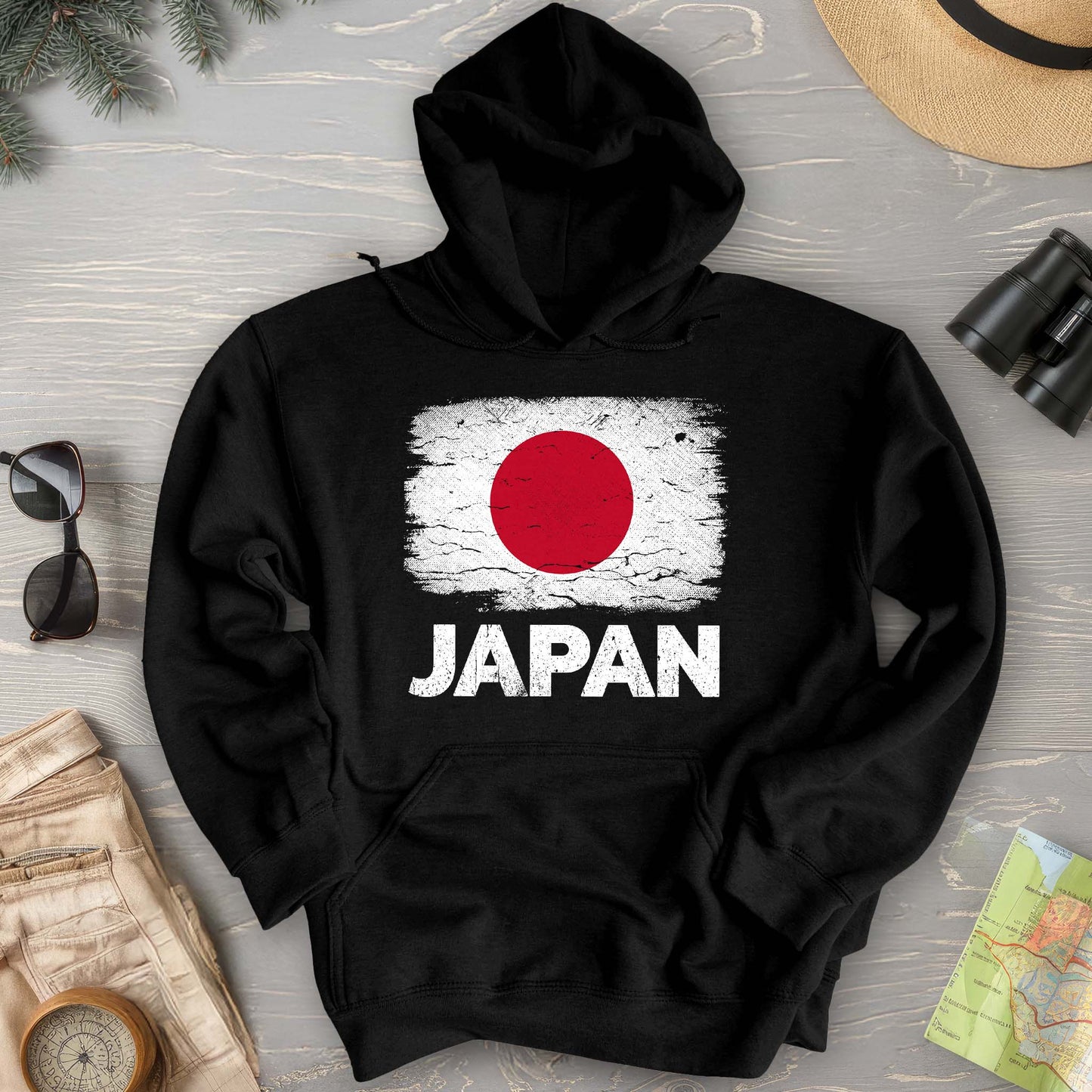 Japan Vintage Flag Hoodie