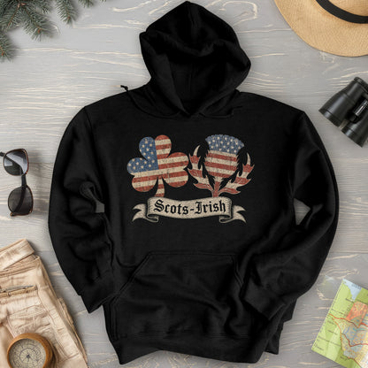 Scots-Irish Clover Thistle Flag Hoodie