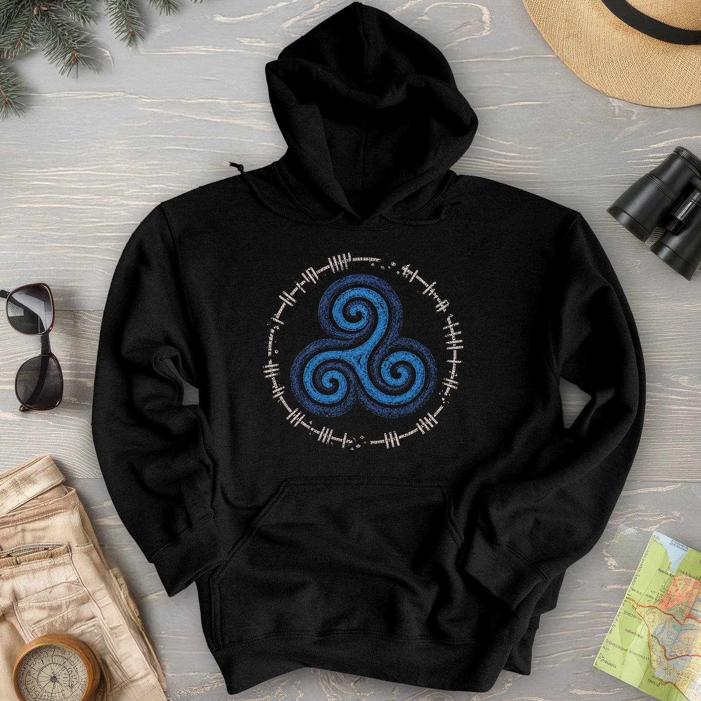Triskele Ogham Hoodie