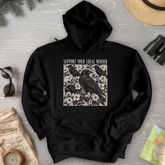 Crow Local Murder Hoodie