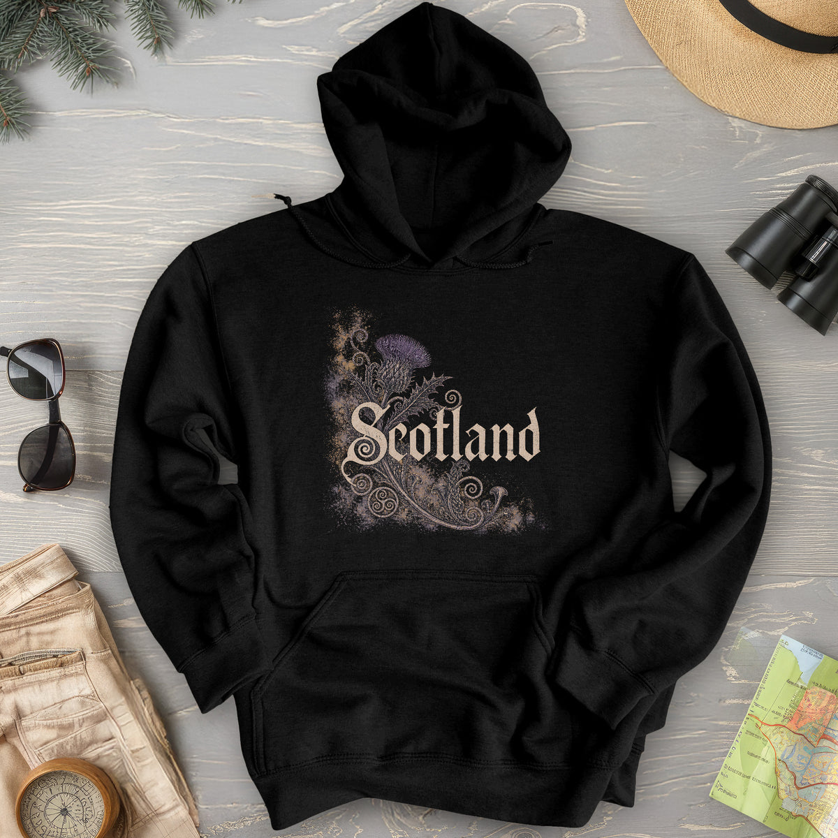 Scotland Ancient Symbols Hoodie