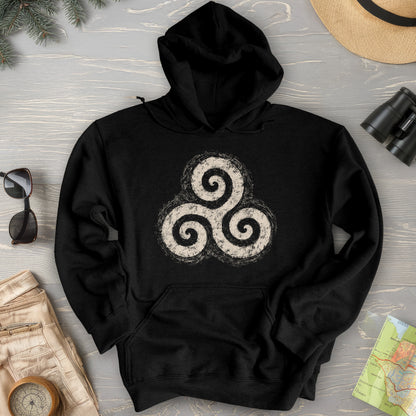 Triskele Charcoal Sketch Hoodie