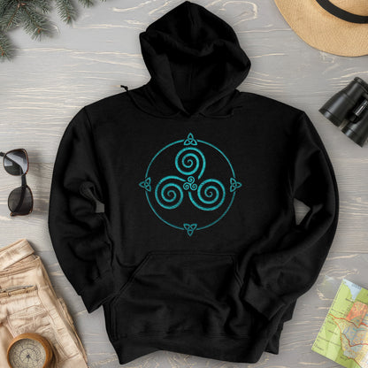 Celtic Triskele Spiral Hoodie
