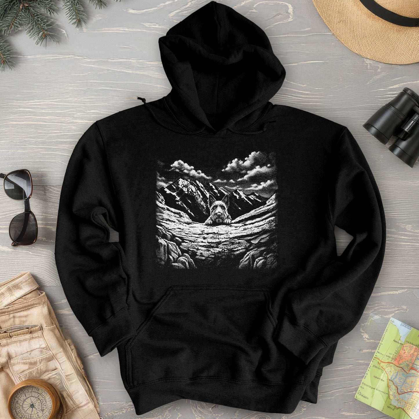 Watchful Scottish Terrier Hoodie