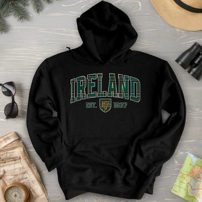 Ireland Tartan Varsity Hoodie