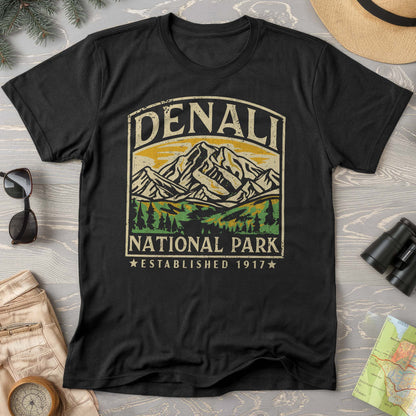 Denali National Park "Vintage Badge" Comfort Colors T-Shirt