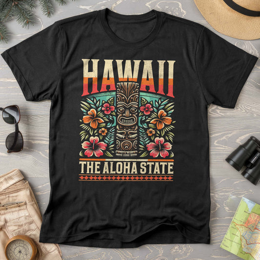 Hawaii The Aloha State "Tiki" Comfort Colors T-Shirt