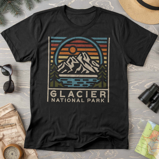 Glacier National Park "Vintage Sunset" Comfort Colors T-Shirt