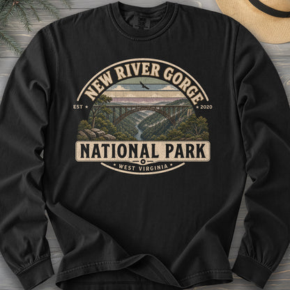 New River Gorge Medallion Long Sleeve Shirt
