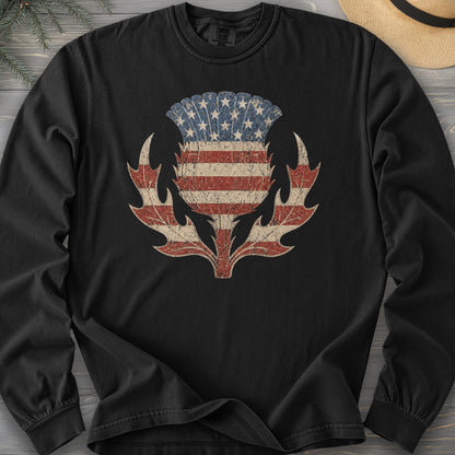 Vintage Flag Thistle Long Sleeve Shirt