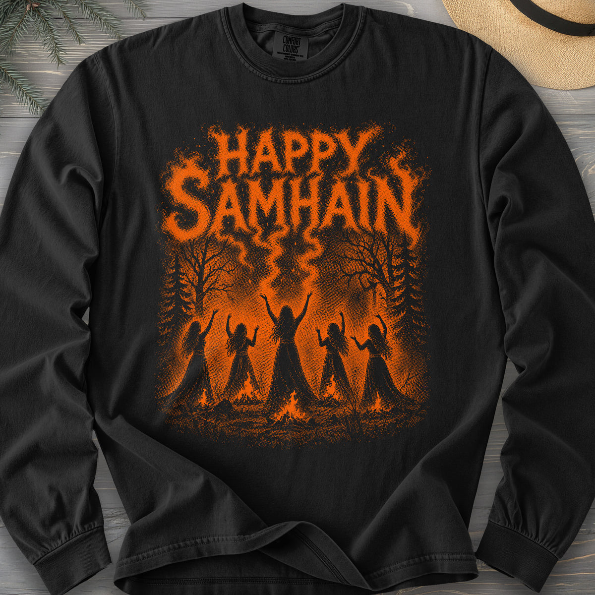 Happy Samhain Druid Long Sleeve Shirt