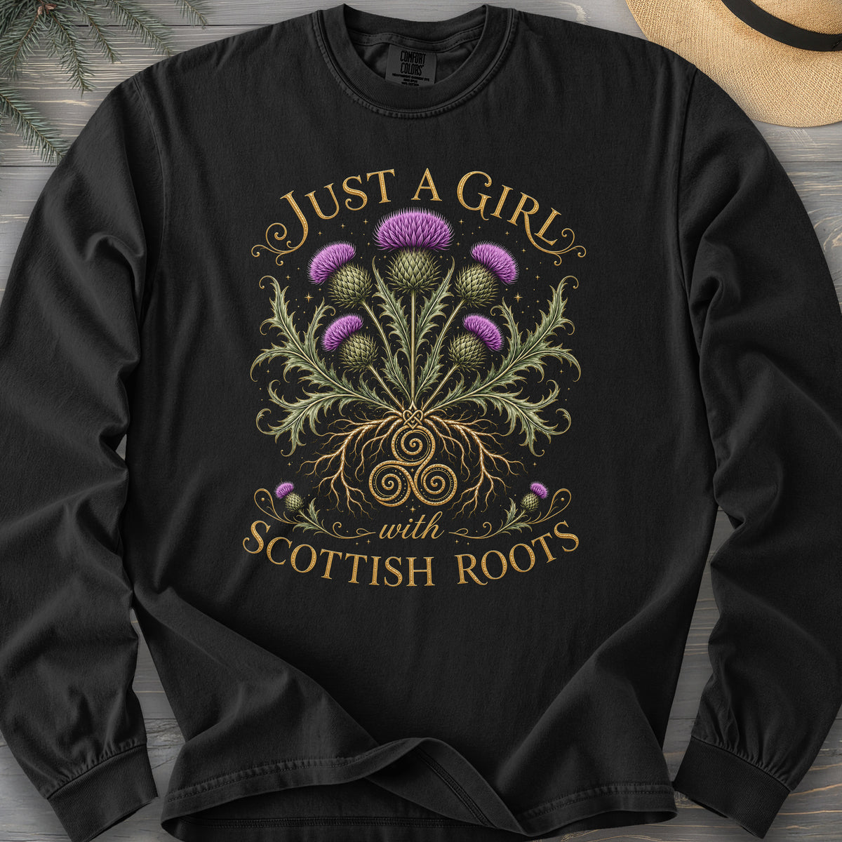 Scottish Roots Girl Long Sleeve Shirt